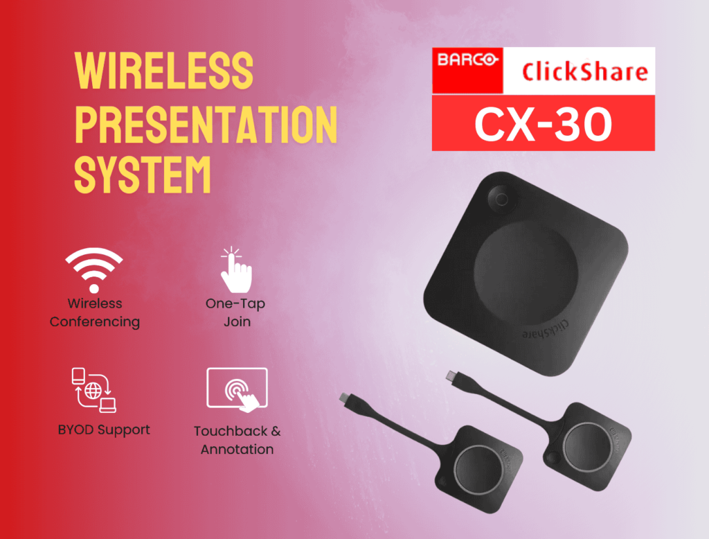 ClickShare Barco CX-30 Product Image - Trusted AV Solutions partner Zeal Global Dubai, Ajman
