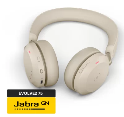 Gallery Image 02- Jabra Evolve2 75 - Zeal Global Trading FZE - Gold Biege -01