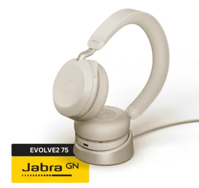 Gallery Image 04- Jabra Evolve2 75 - Zeal Global Trading FZE Gold Biege -03