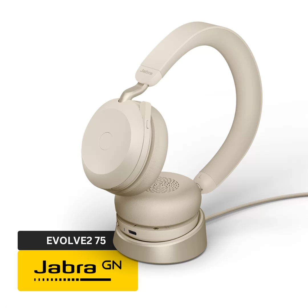 Gallery Image 04- Jabra Evolve2 75 - Zeal Global Trading FZE Gold Biege -03