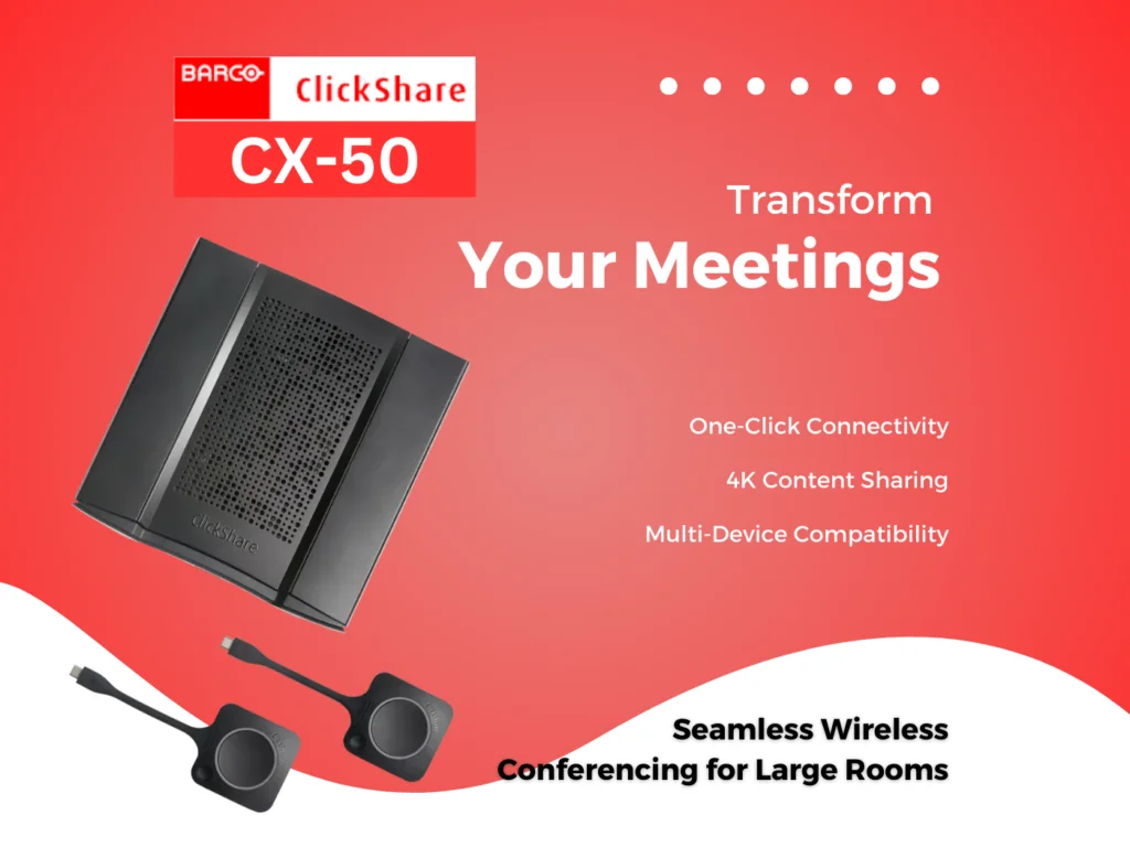 ClickShareCX-50 by Barco -Wireless presentation system - Zeal Global Dubai