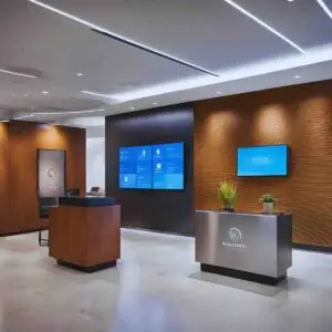 Modern reception space Av solution-Zeal Global