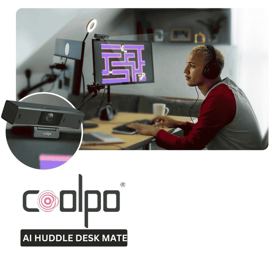 Coolpo AI Huddle Desk Mate01 - Affordable professional web camera