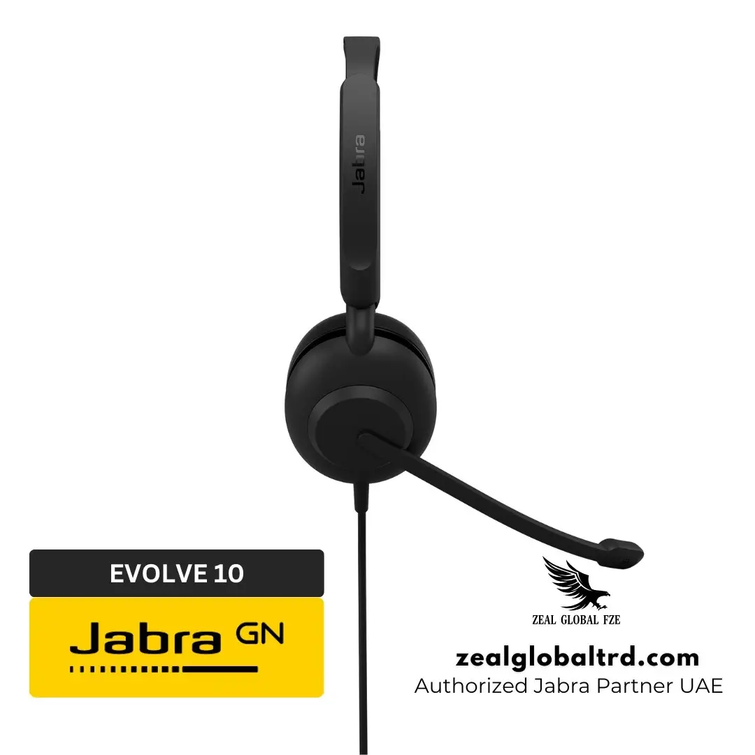 Side view of Jabra Evolve 10 headphone
