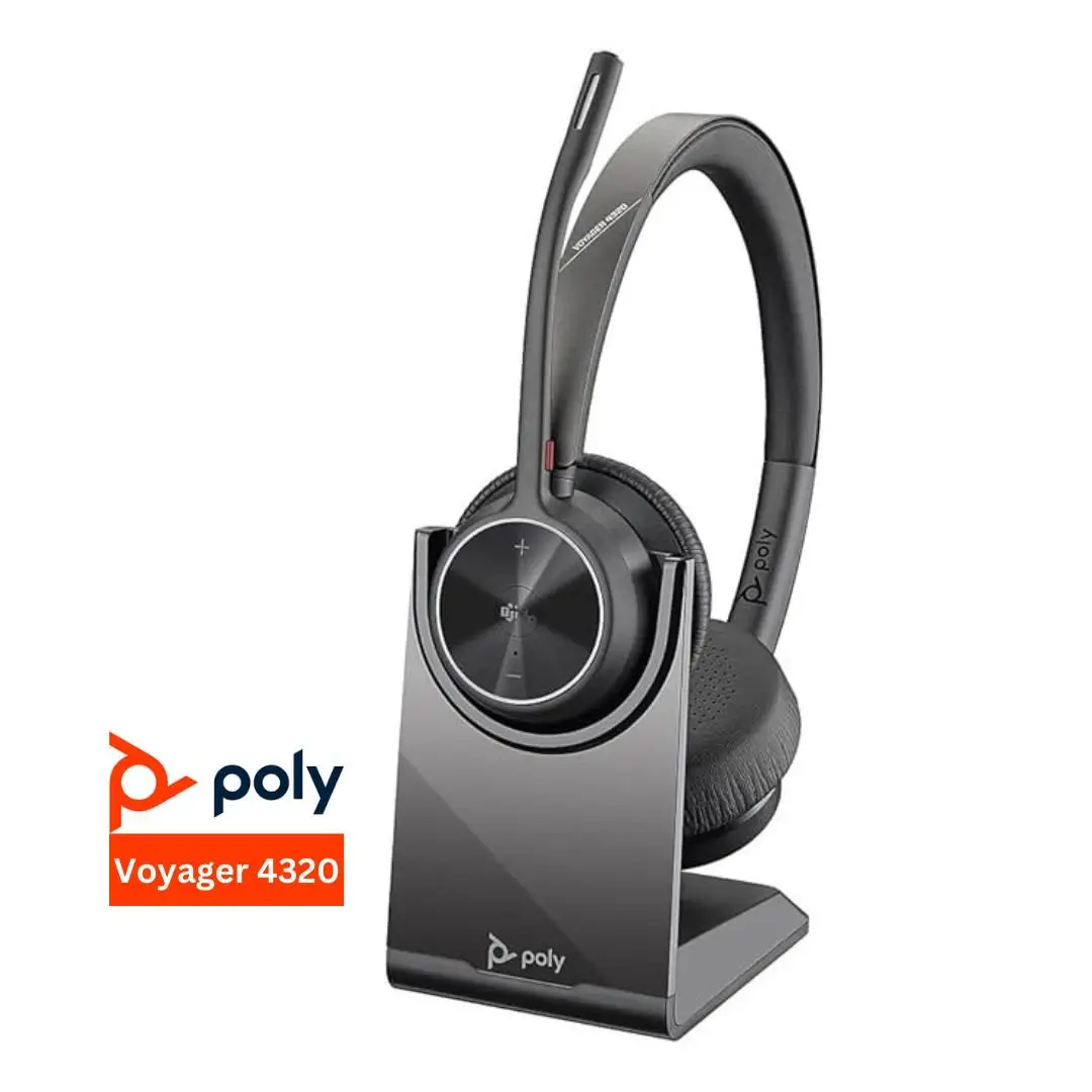 Poly 4320 UC Headset with stand