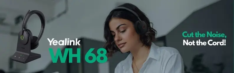 Yealink WH68 DECT Noise cancelling Headphone