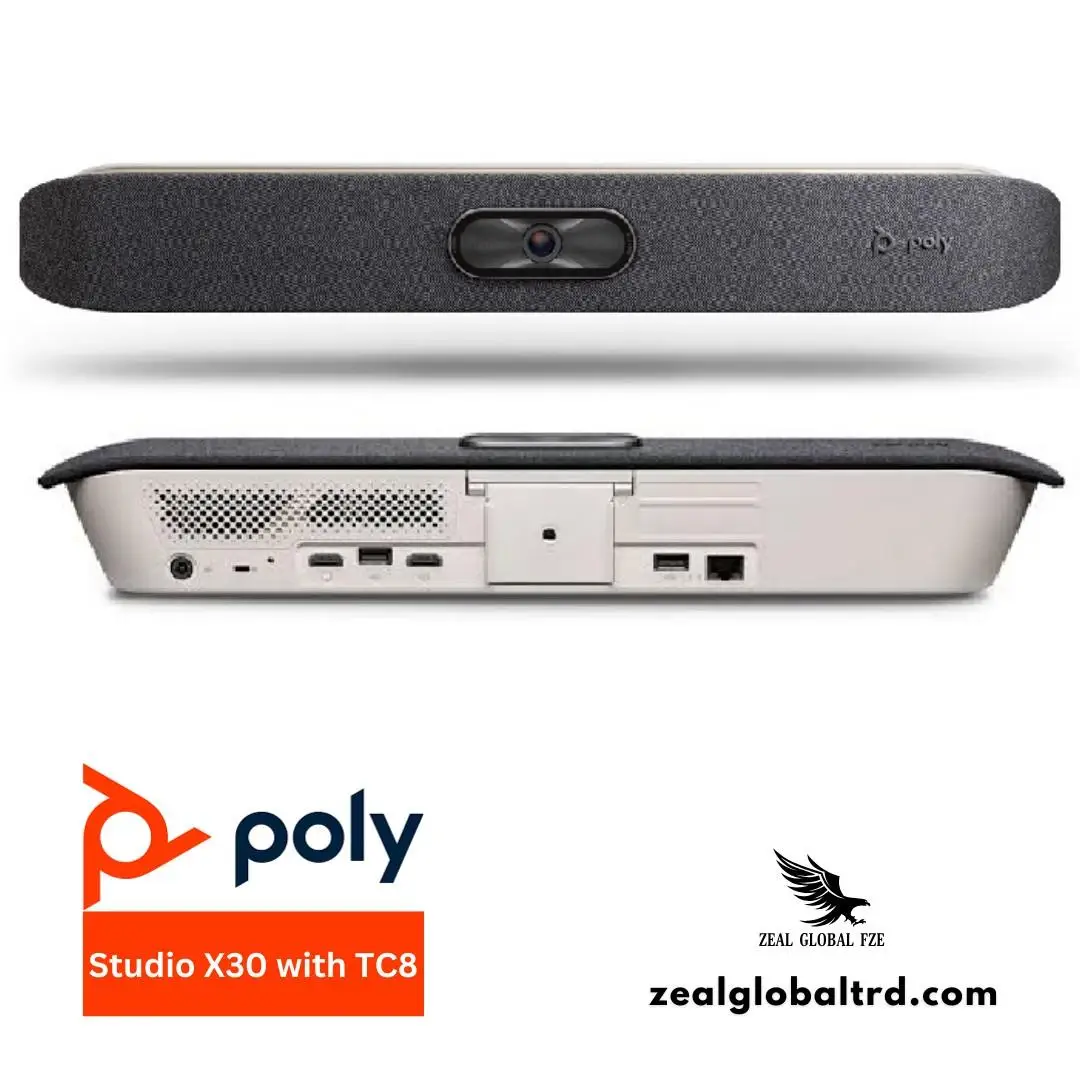 Poly Studio X30 with TC8 All in one video bar for small conference spaces Zeal Global UAE