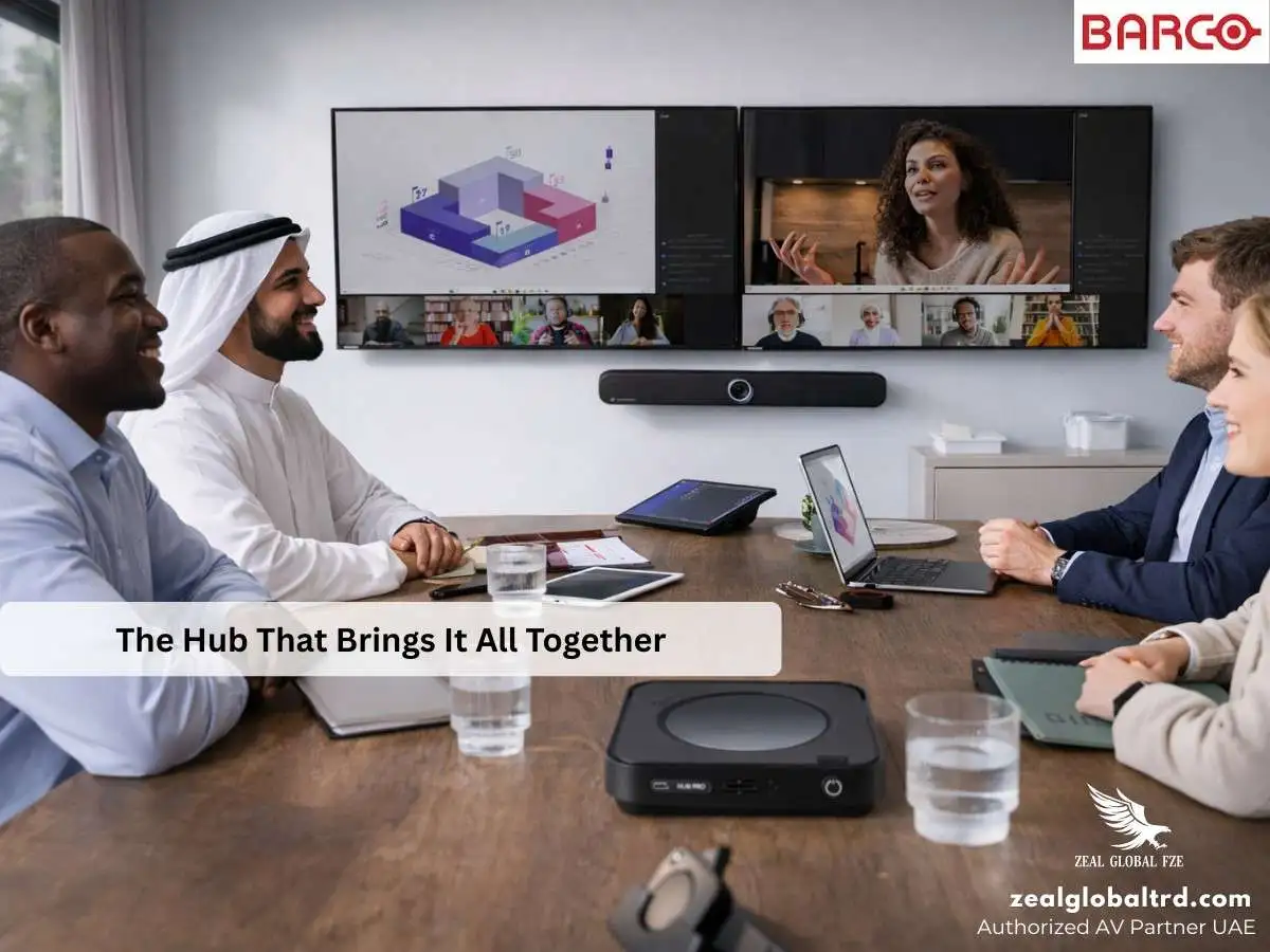 Barco ClickShare hub pro meeting room solutions zeal global uae