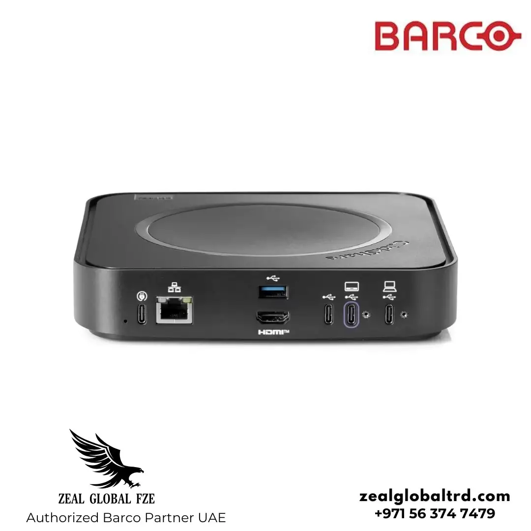 Barco ClickShare Hub Core ports for wireless presentation