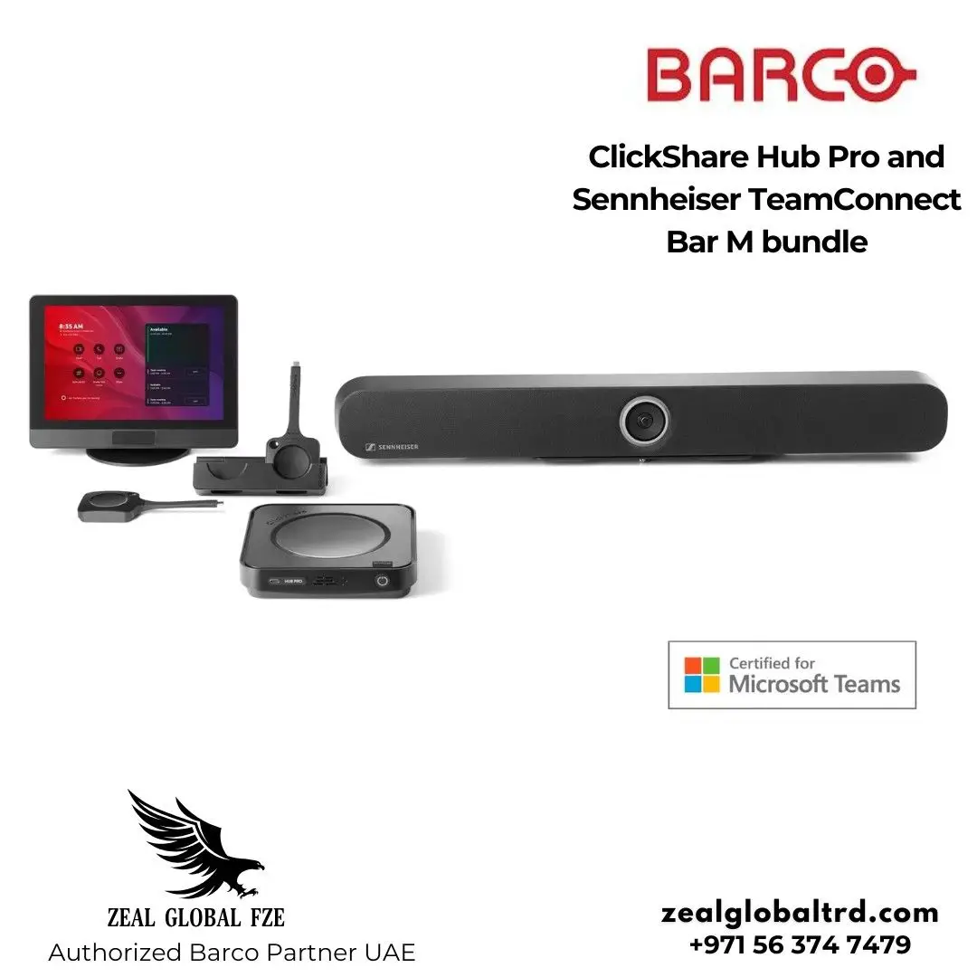 Barco ClickShare Hub Pro with Sennheiser TeamConnect Bar M Bundle