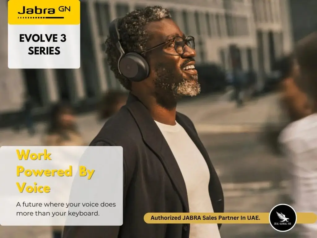 Jabra Evolve3 series for modern work life at Zeal global uae