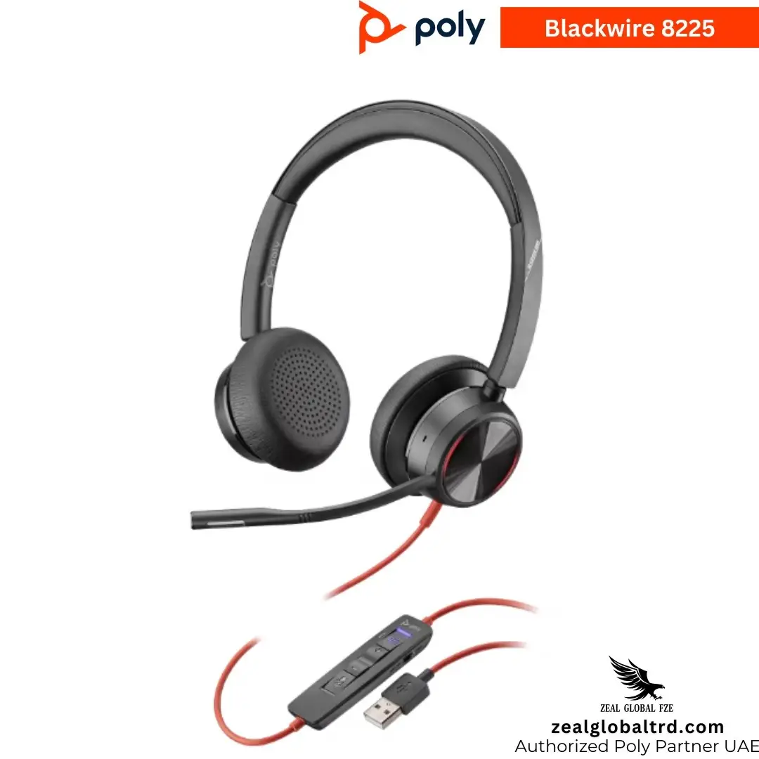 Poly Blackwire 8225 premium Wired Noise-Canceling UC Headset