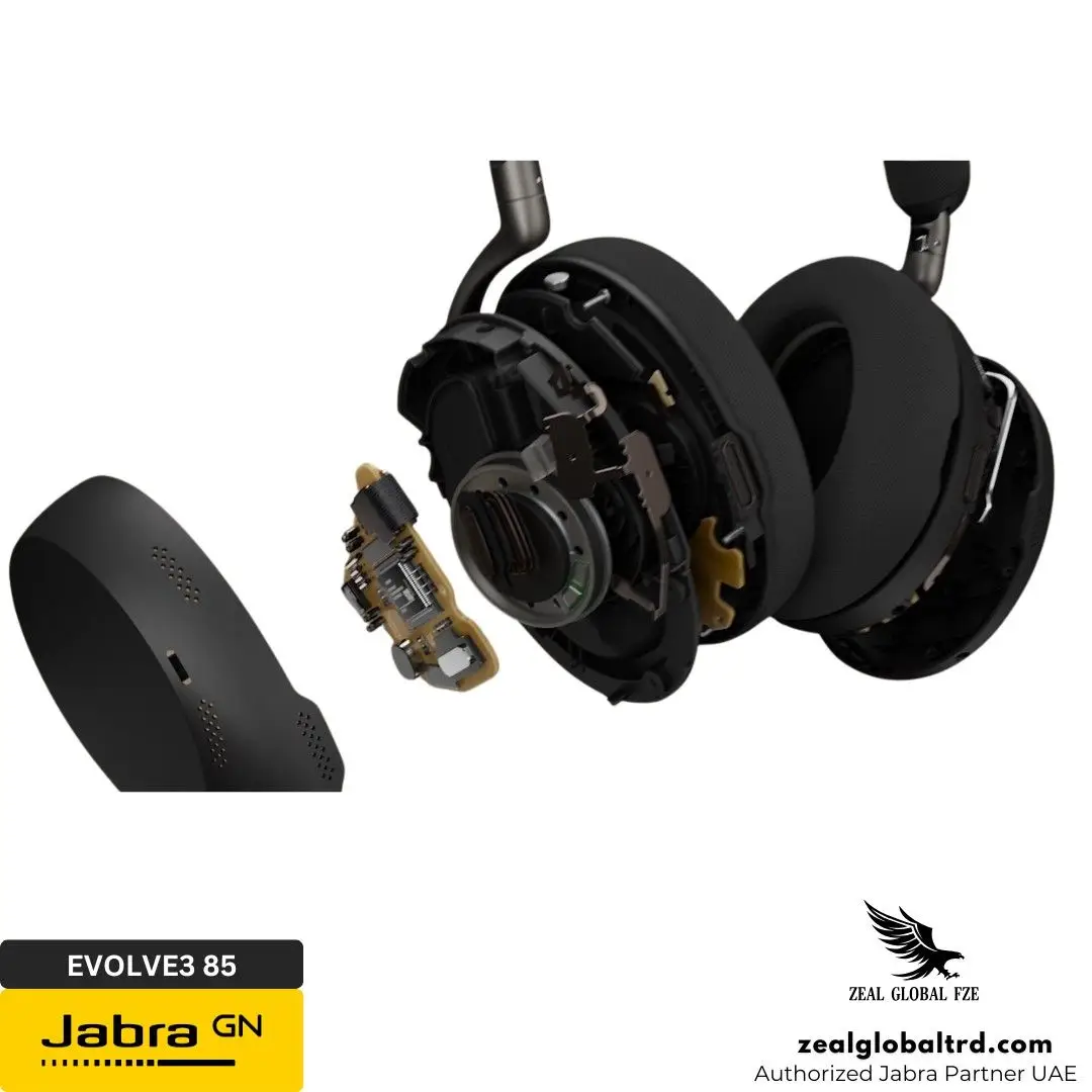 Jabra Evolve3 85 Boomless ANC headset for modern work place