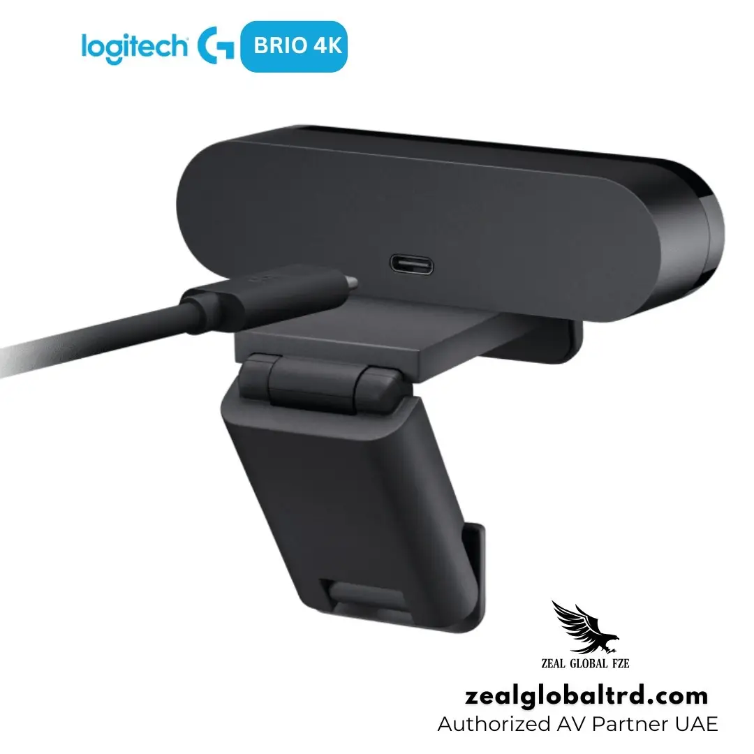 Logitech Brio 4K usb webcam back
