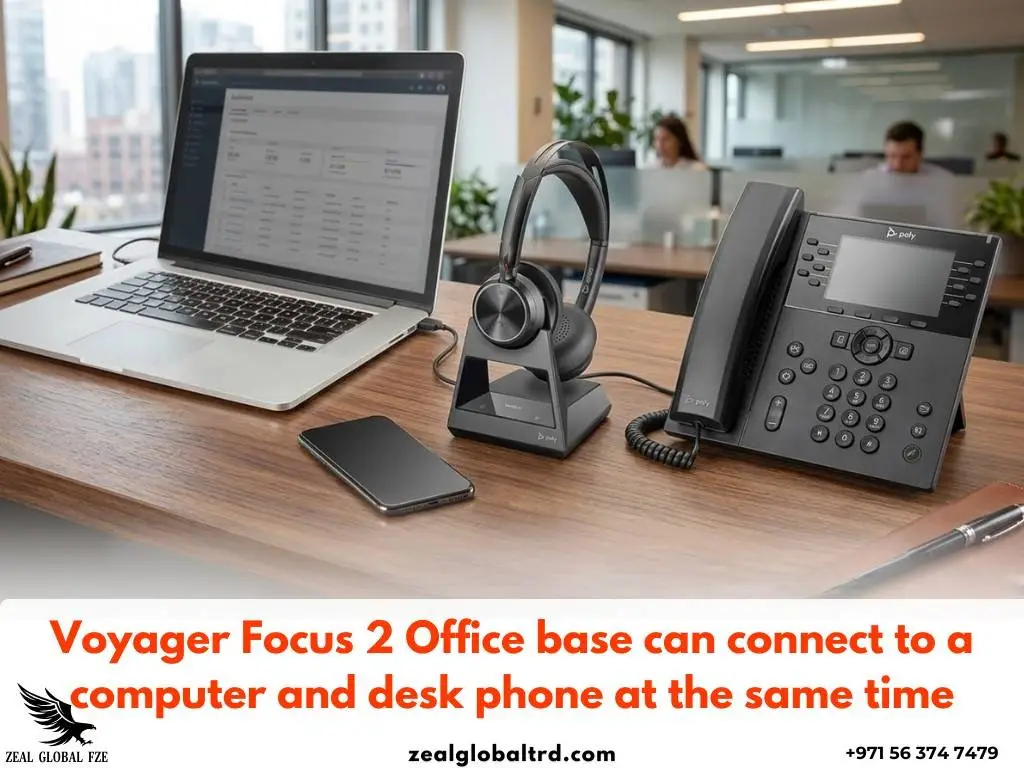 Poly Voyager Focus 2 Office bundle wireless headset