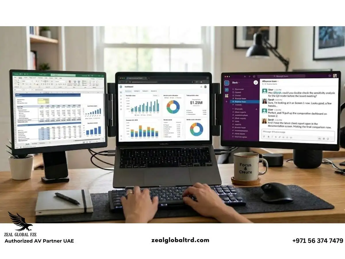 Laptop screen extender for data analysis