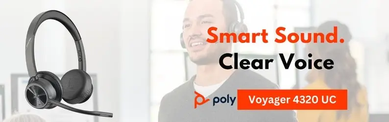 Poly Voyager 4320 wireless headset UAE