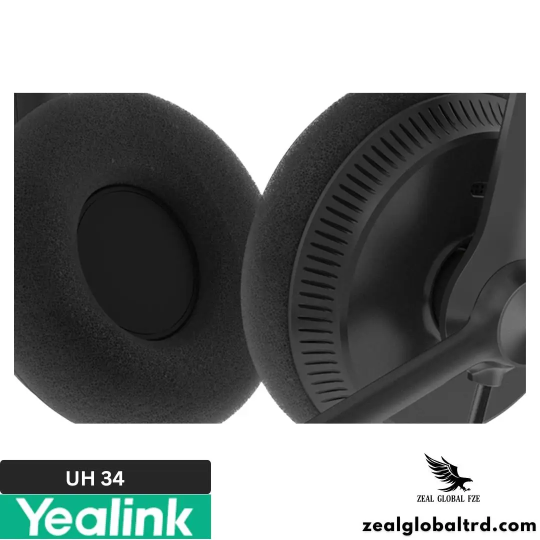 Yealink UH 34 wired Headset with replaceable ear cushion