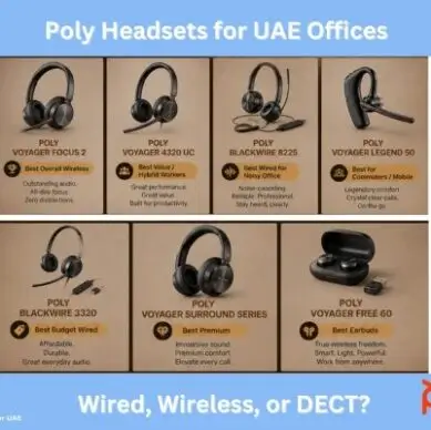 Poly headset wired, wireless or DECT headsets