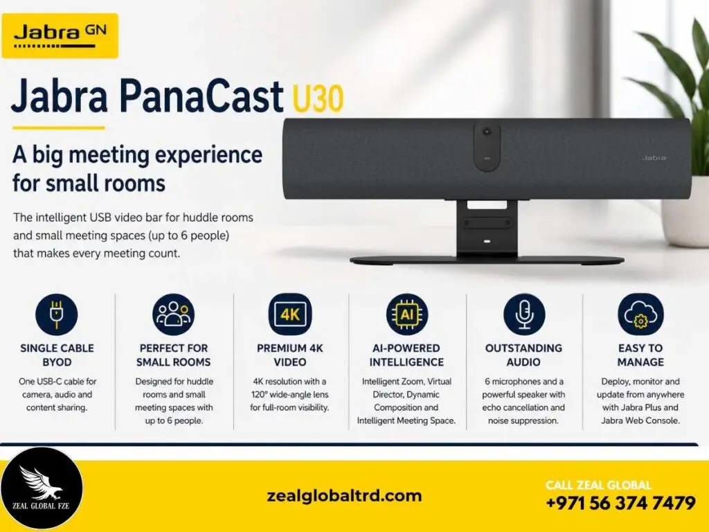 Jabra panacast U30 video conferencing camera for small room