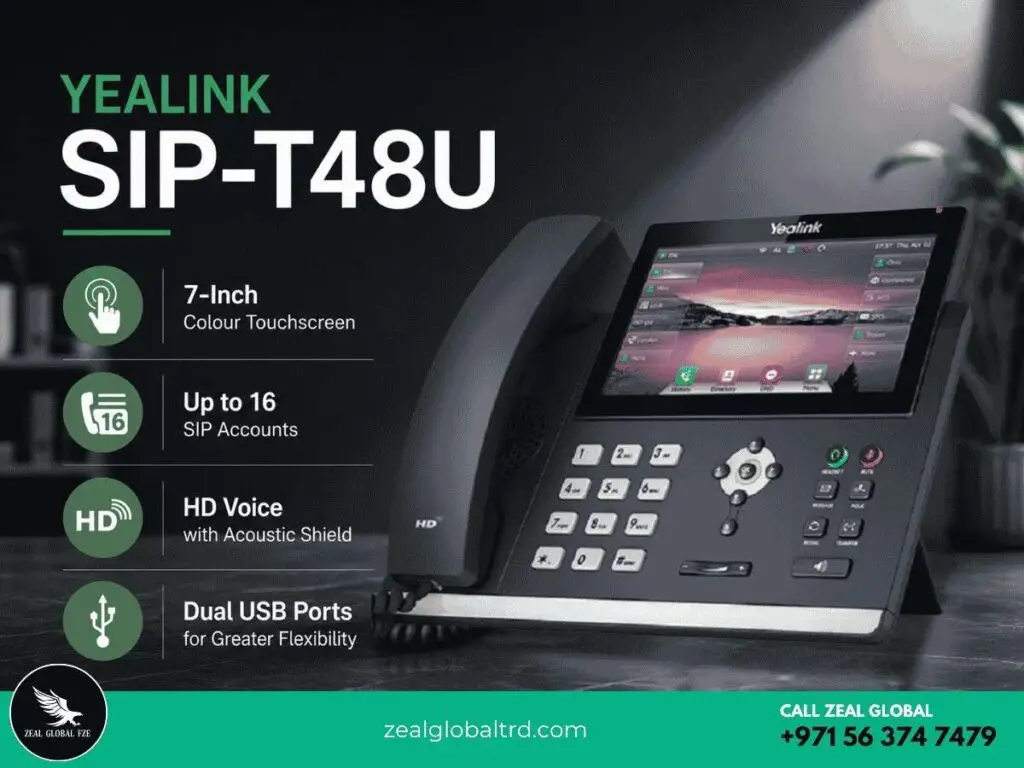 Yealink T48U Sip features Zeal global UAE
