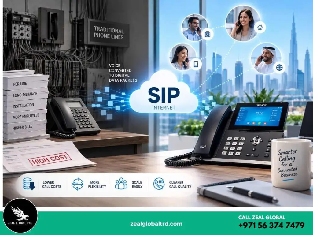 SIP phones or desk phones office desk uae
