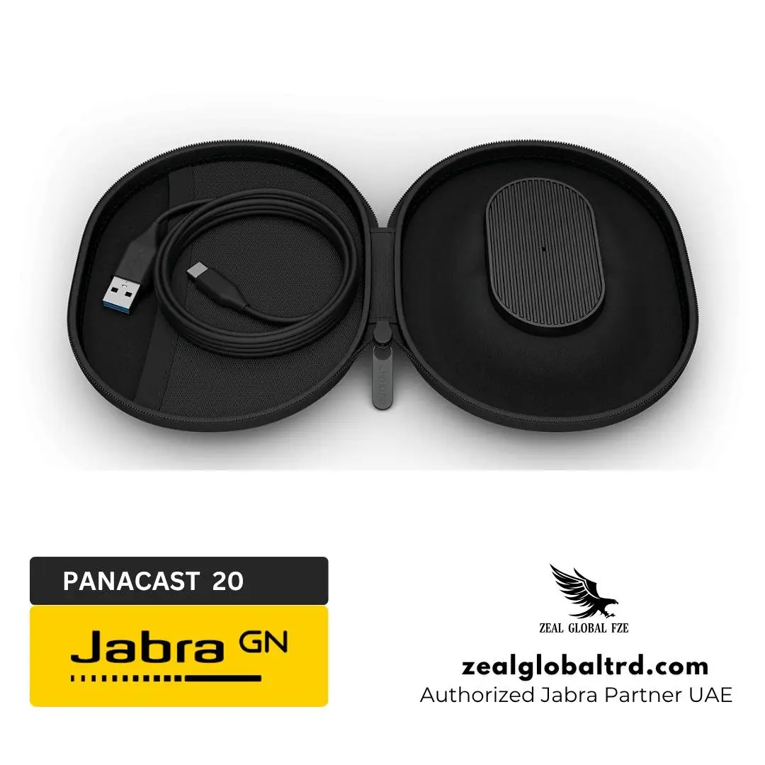 Jabra panacast 20 webcam with intelligent zoom